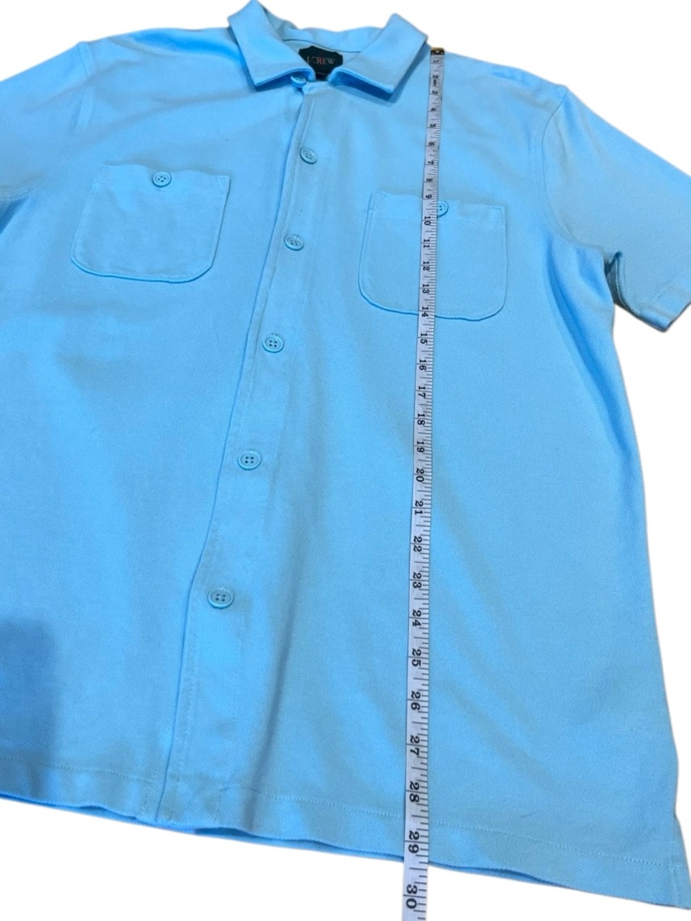 J.Crew Oarsman Polo Shirt Light Blue Size Medium Tall - Picture 14 of 16